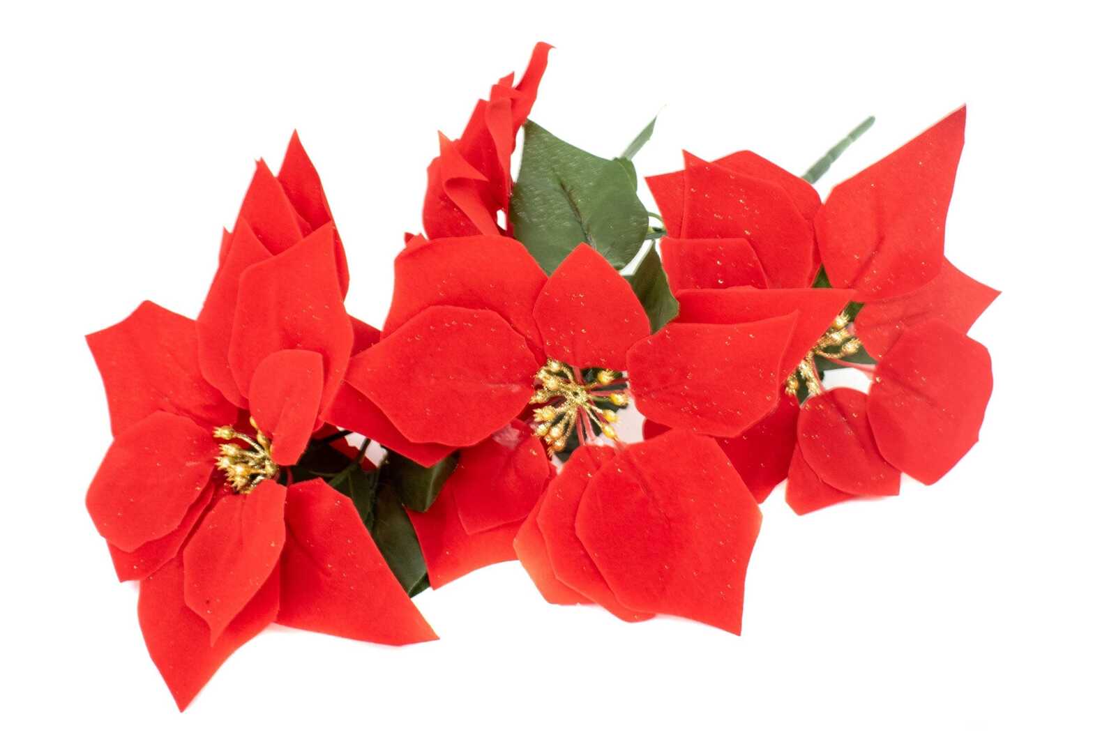 floarea-artificiala-craciunita-buchet