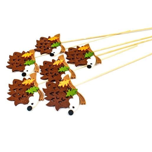 ornamente-din-fetru-arici-cu-bat-12-set