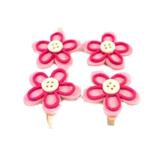 ornamente-fetru-pe-cleste-lemn-floare-4-set