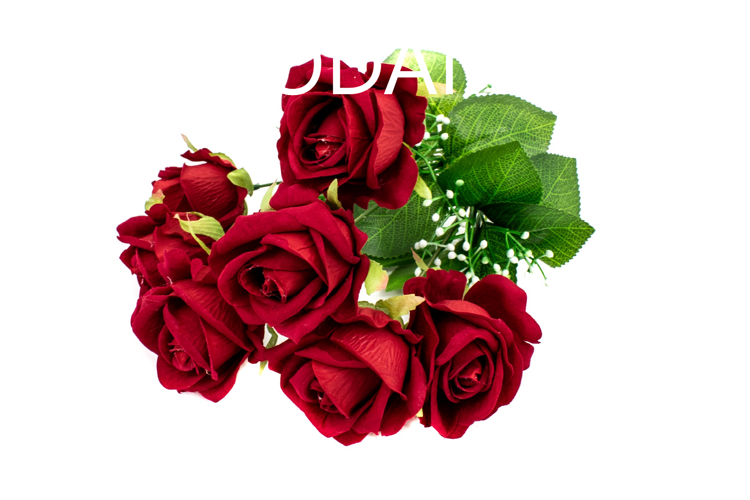 flori-artificiale-buchet-trandafiri-cu-bobite-rosu