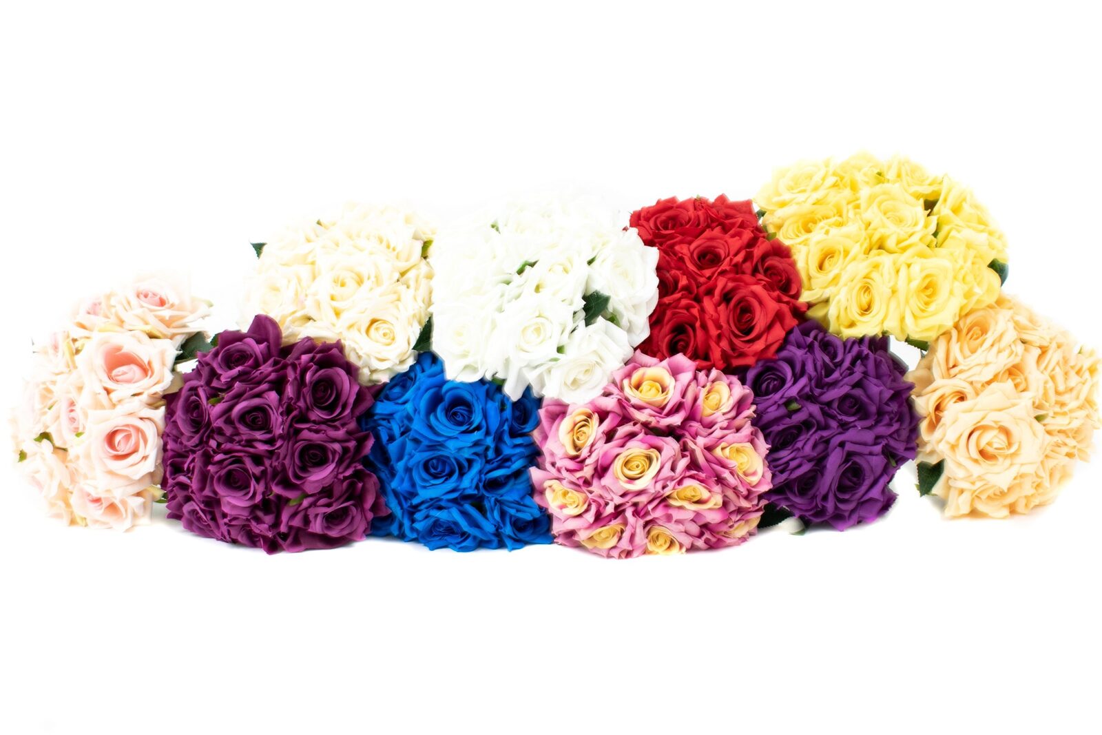 flori-artificiale-buchet-10-trandafiri-legati-albastru