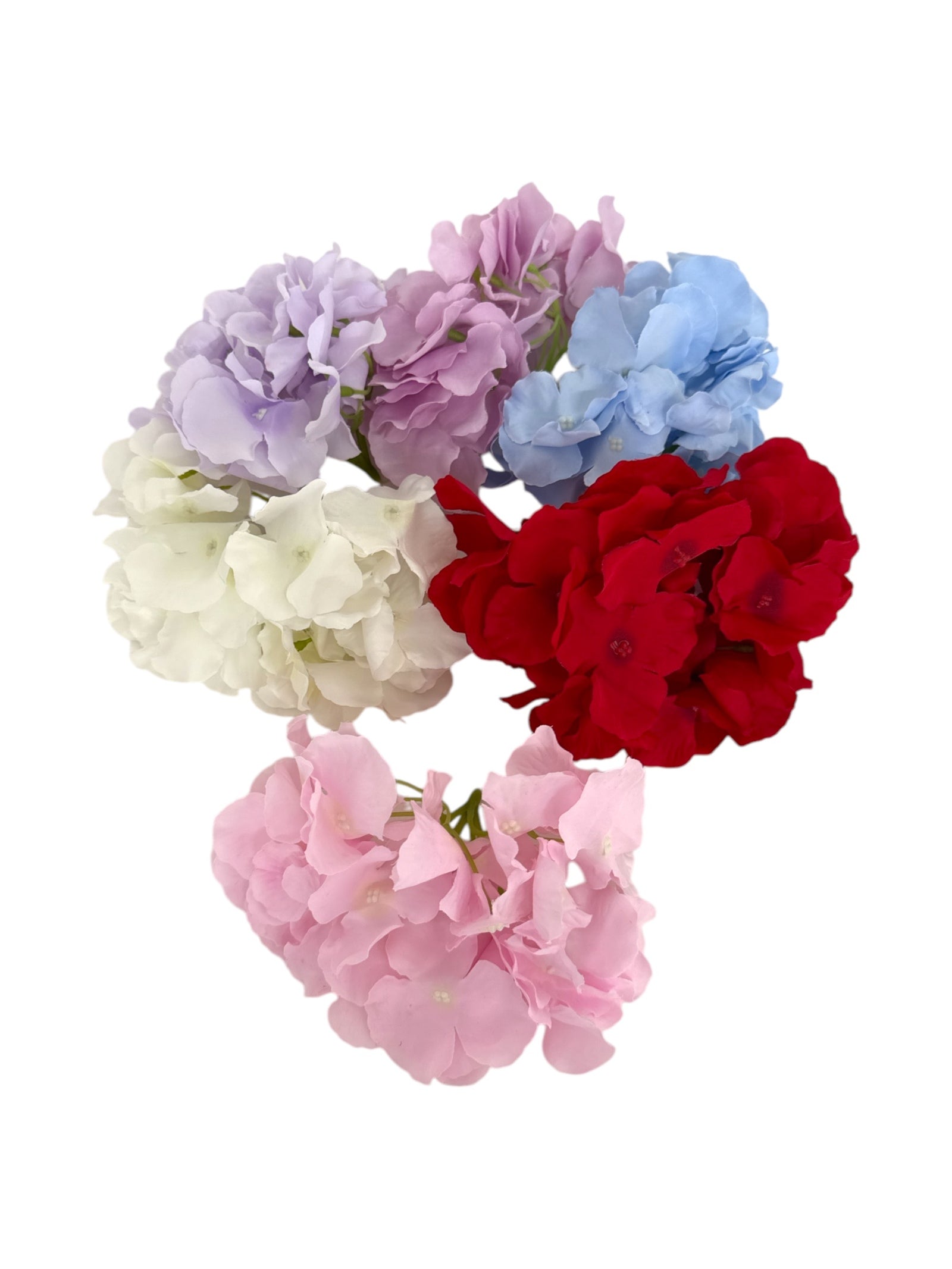 Capete hortensii artificiale set 20