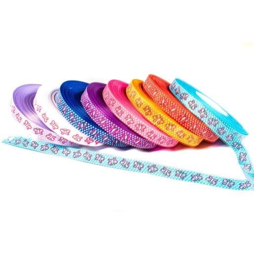 panglica-cu-fluturi-alb