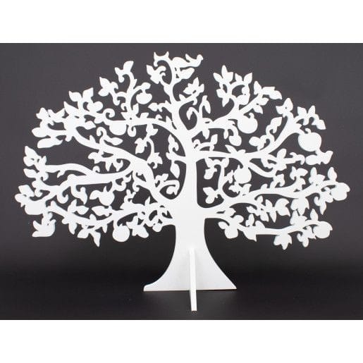 ornament-din-plastic-copac-alb