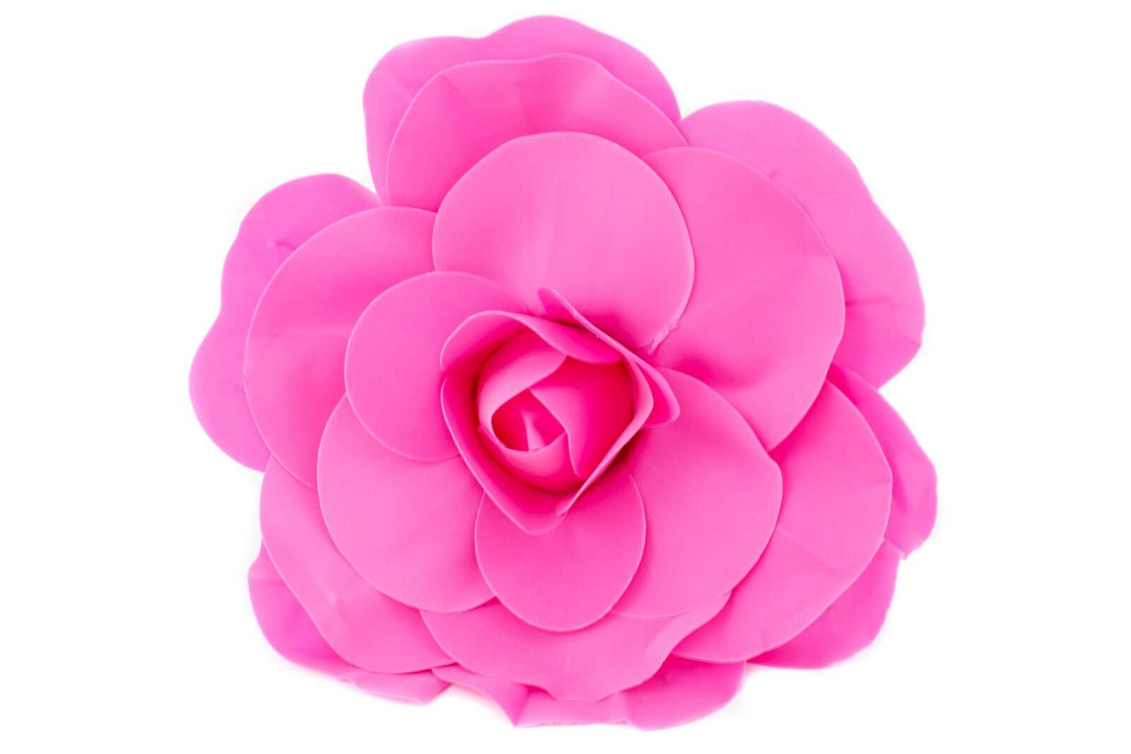 flori-artificiale-trandafiri-latex-roz-inchis-30cm