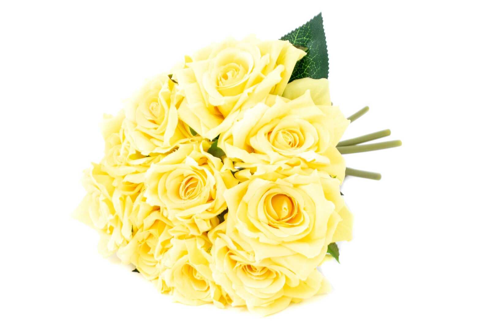 flori-artificiale-buchet-10-trandafiri-legati-galben