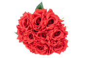 flori-artificiale-buchet-10-trandafiri-legati-rosu