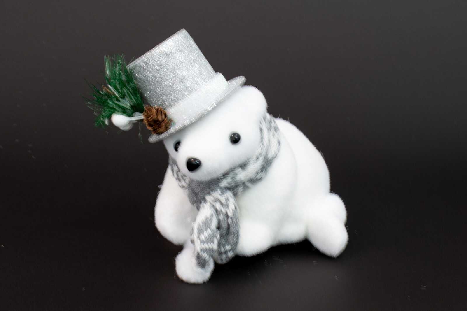 figurine-urs-cu-palarie-craciun-plastic