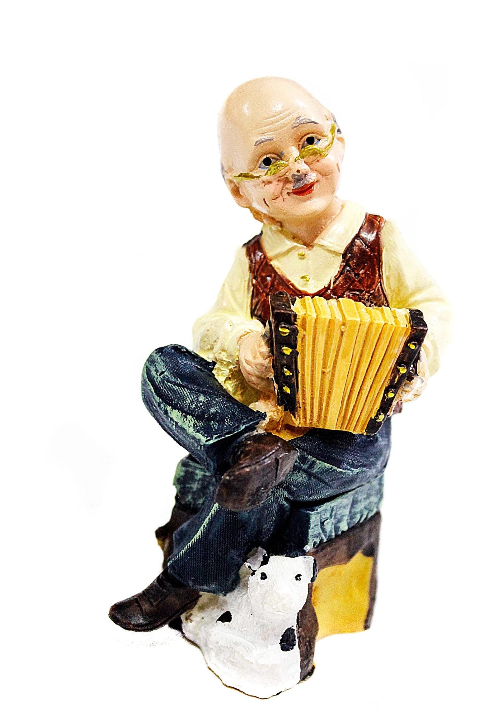 bibelou-batran-acordeon-din-rasina