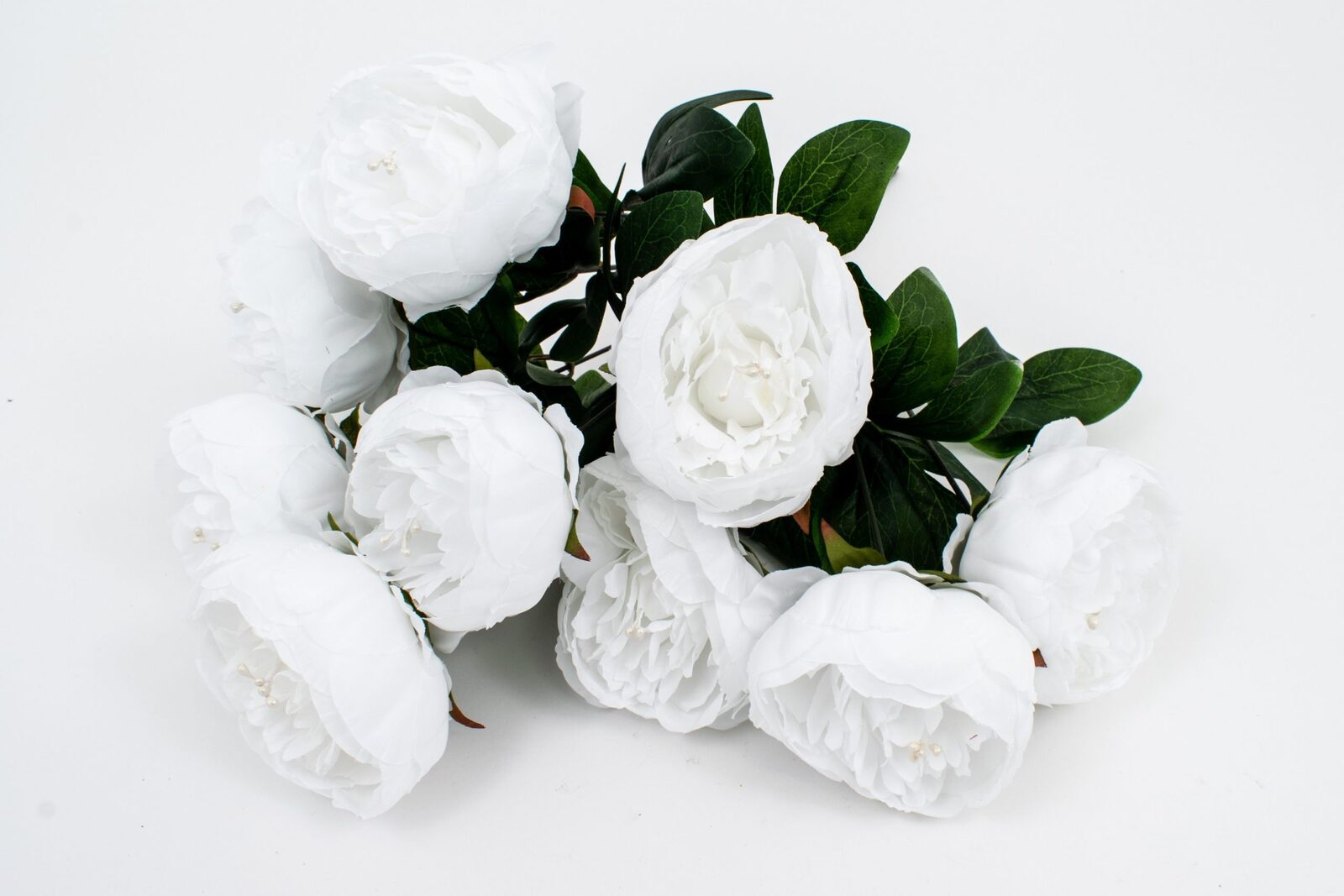 flori-artificiale-buchet-9-bujori-alb