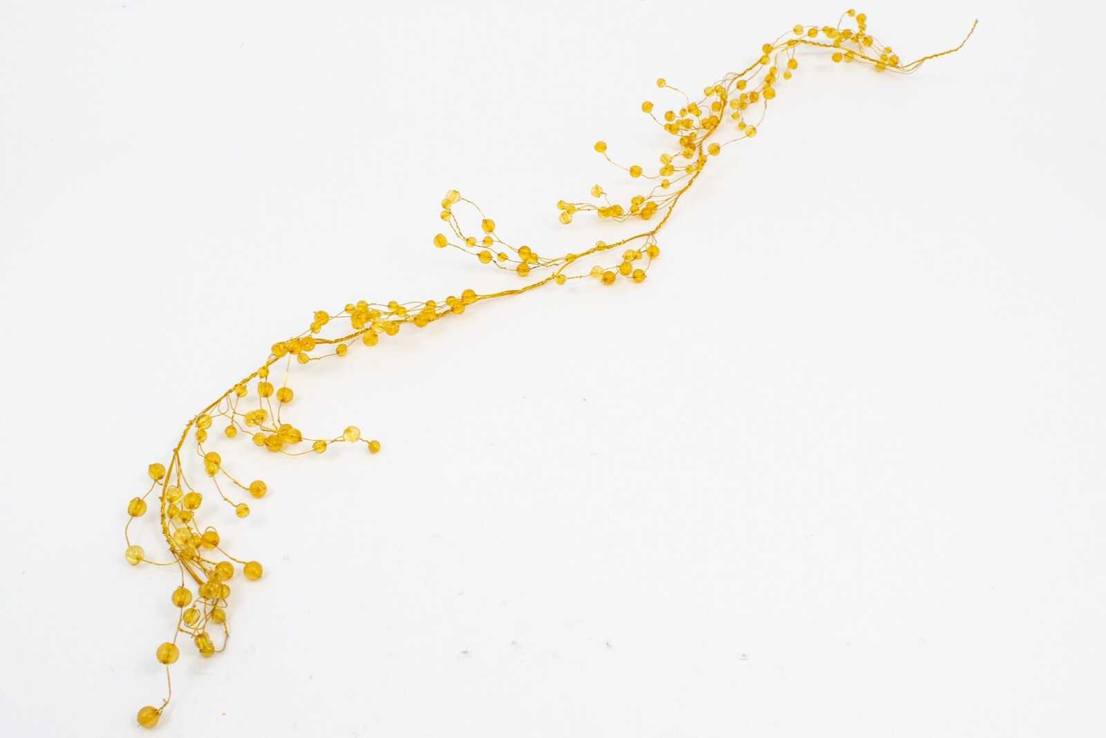 ghirlanda-margele-plastic-galbene