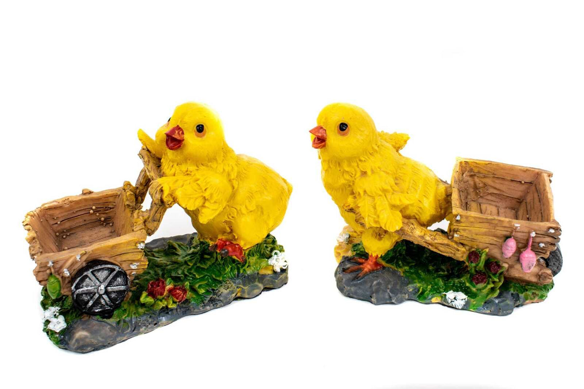 bibelou-rasina-pui-cu-carut-2set