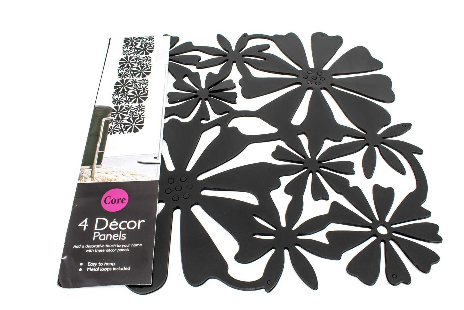 panou-decorativ-flori-negru