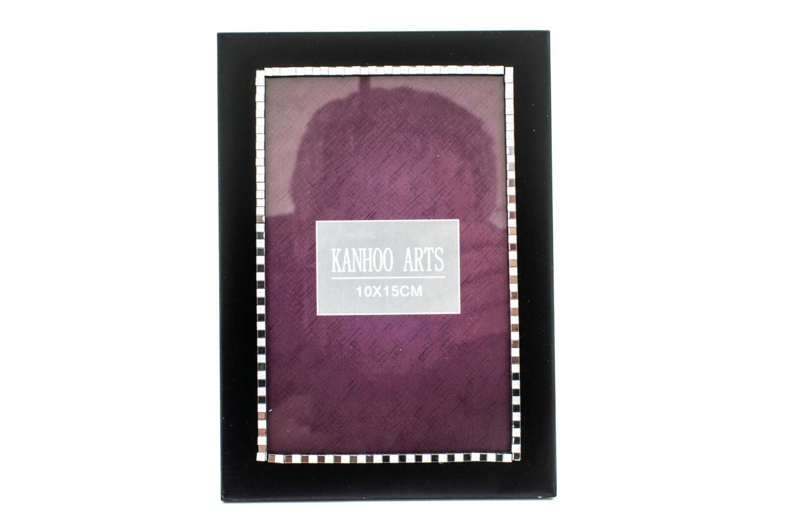 rame-foto-aluminiu-negru-si-margine-argintie-10×15-cm