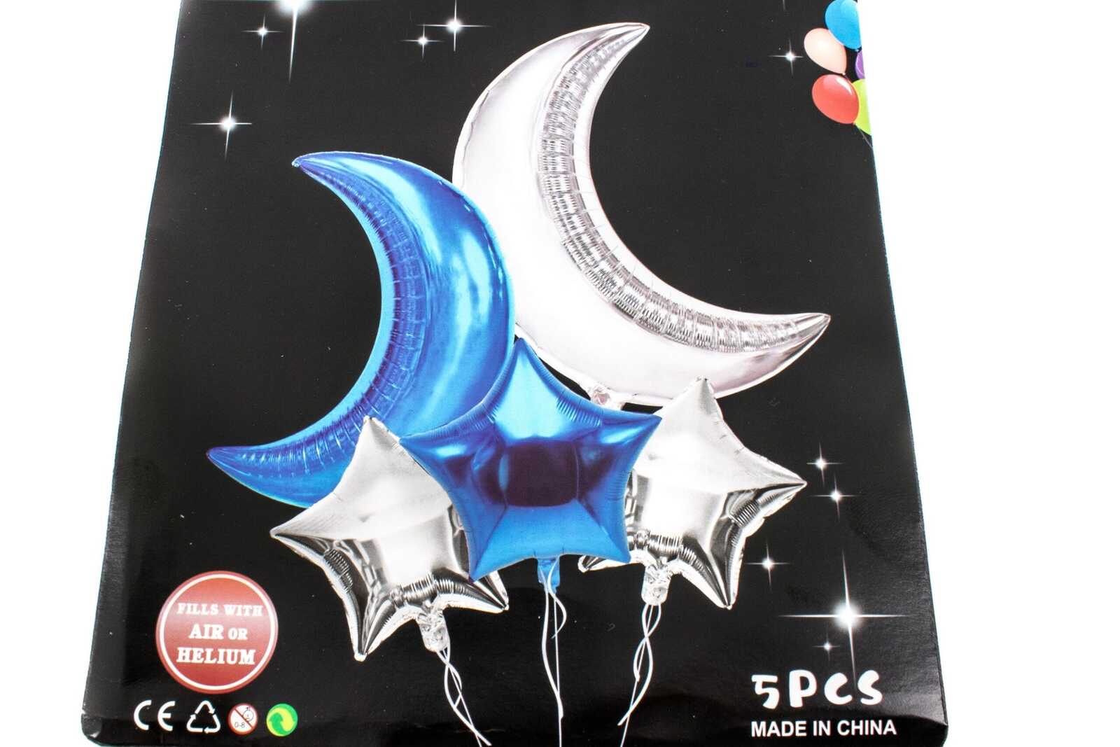 baloane-5set-cu-semiluna-albastru