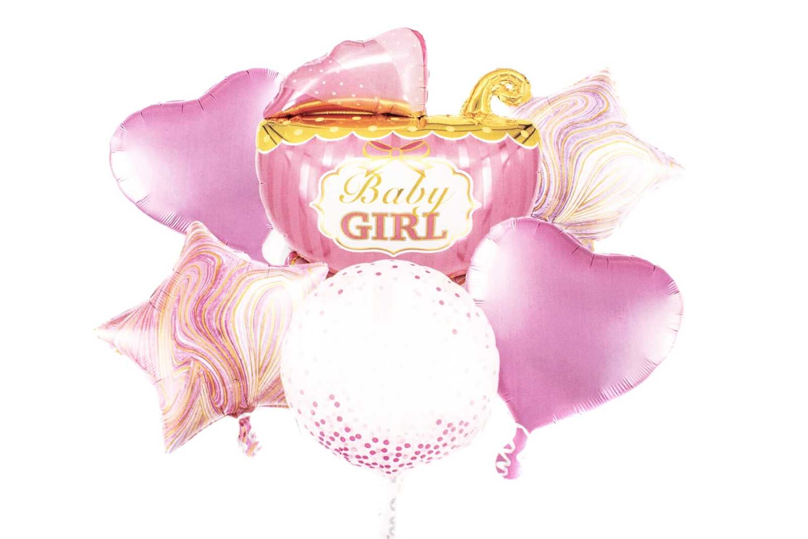 baloane-6set-baby-shower-carucior-roz