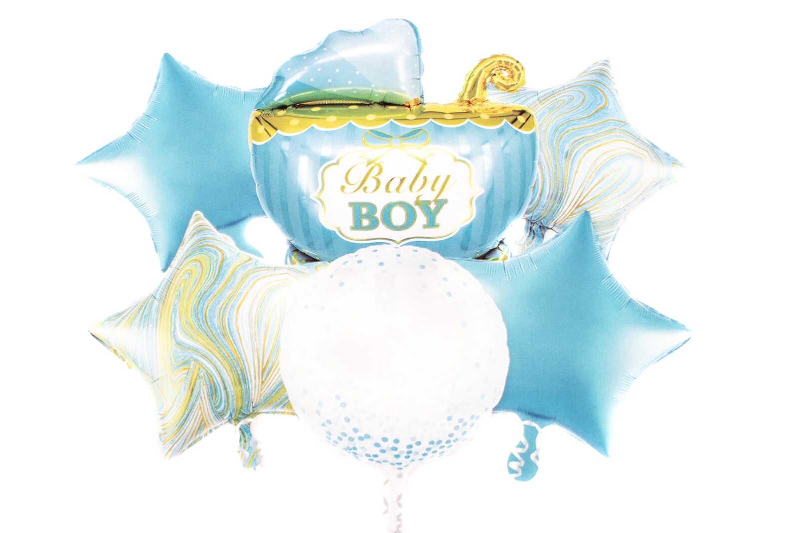 baloane-6set-baby-shower-carucior-bleu