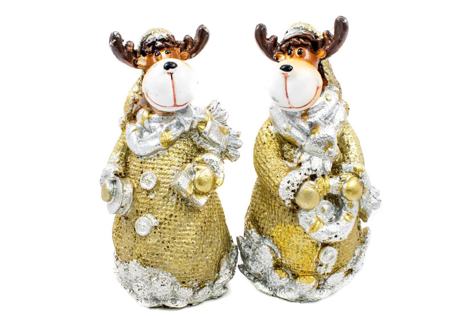 figurina-din-rasina-ren-auriu-2set