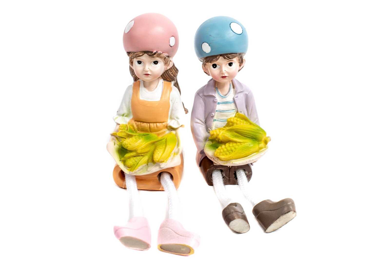 figurine-din-rasina-copii-ciuperca-cu-porumb-2set