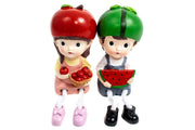 figurine-din-rasina-copii-mar-si-pepene-2set