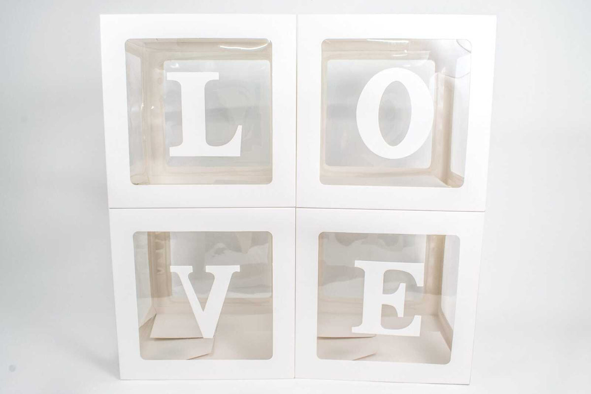cutii-cub-transparent-love-alb-4set