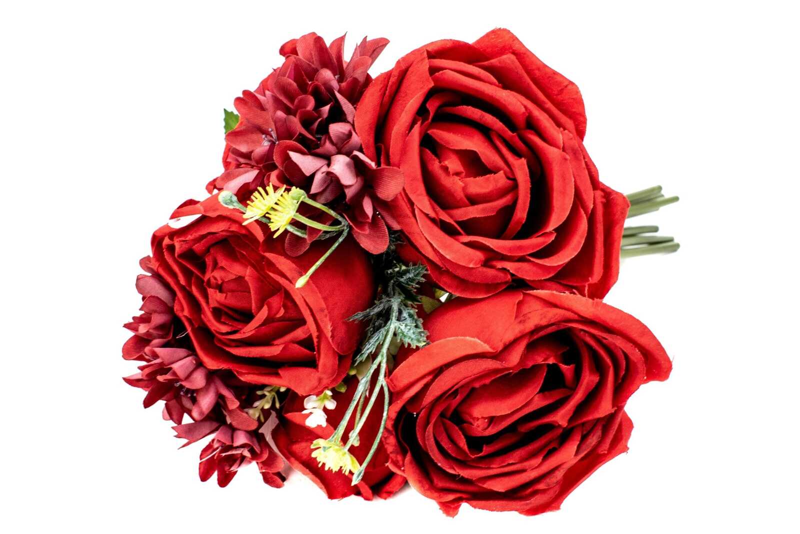 flori-artificiale-buchet-trandafiri-6-flori-si-margarete-rosu