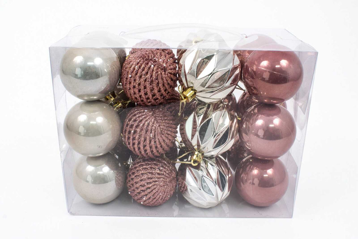 globulete-roz-si-auriu-sampanie-24set