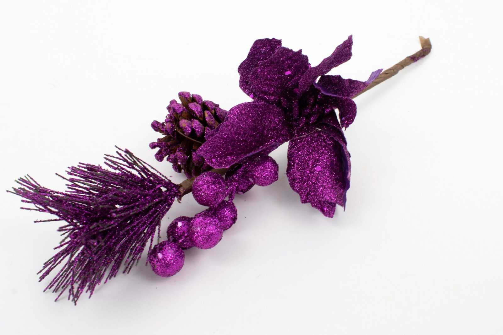 decoratiune-craciun-crenguta-pinconbilefloare-mov