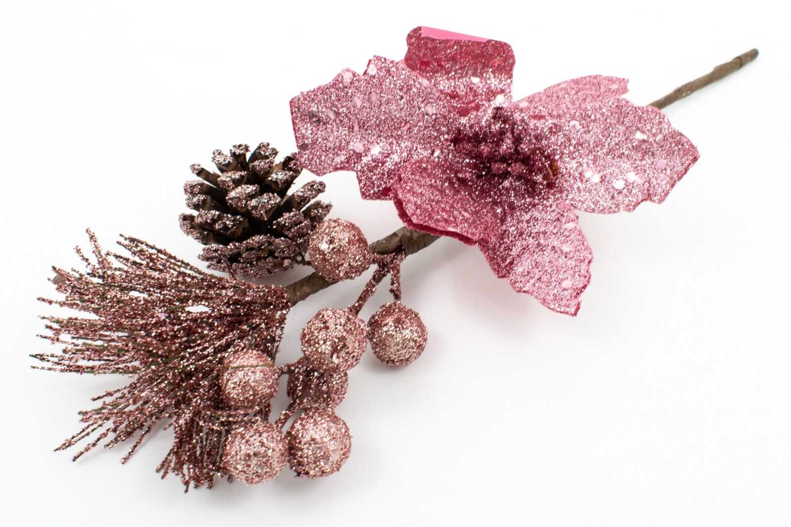 decoratiune-craciun-crenguta-pinconbilefloare-roz