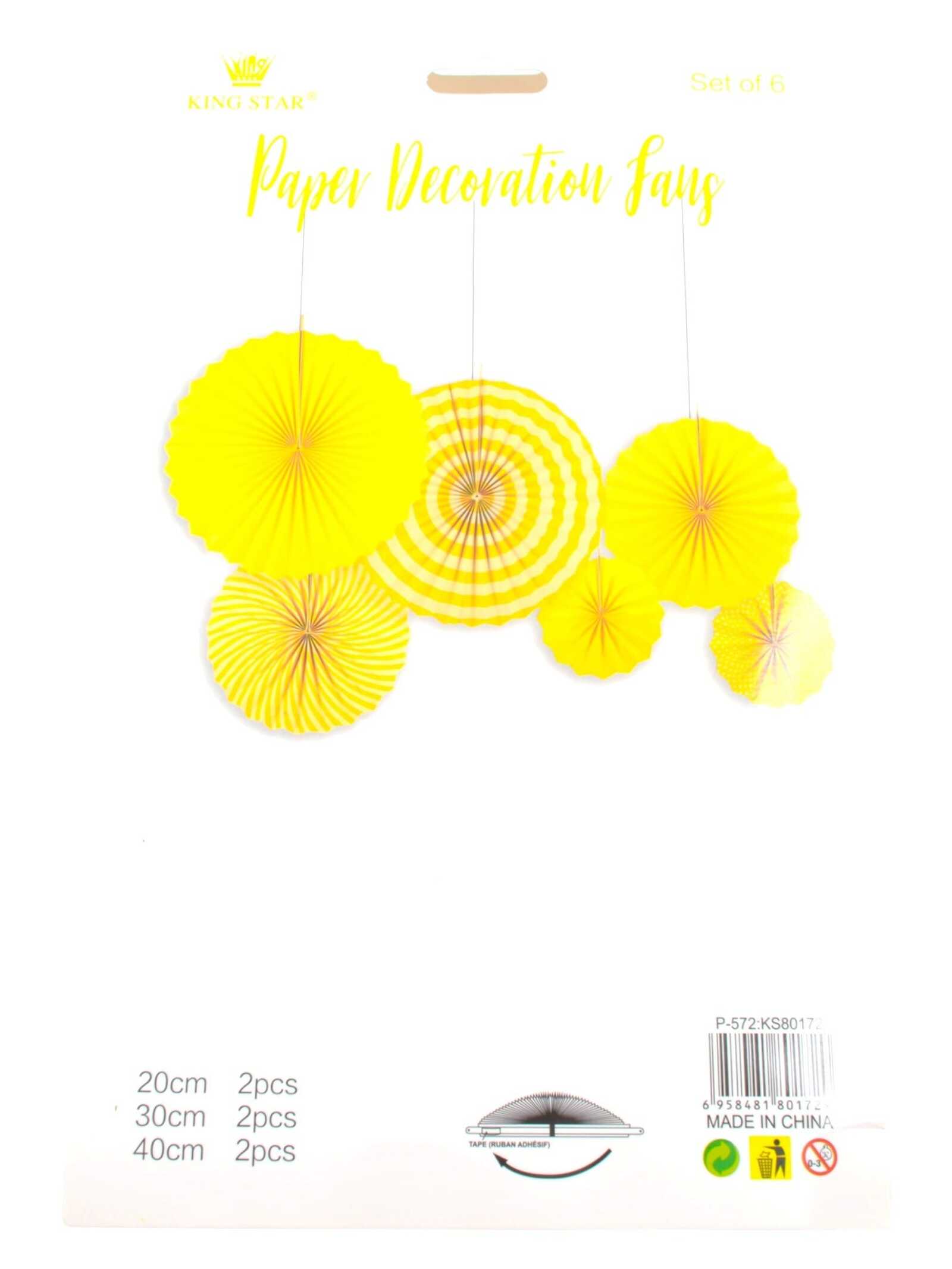 ornamente-din-hartie-rozeta-evantai-6set-galben