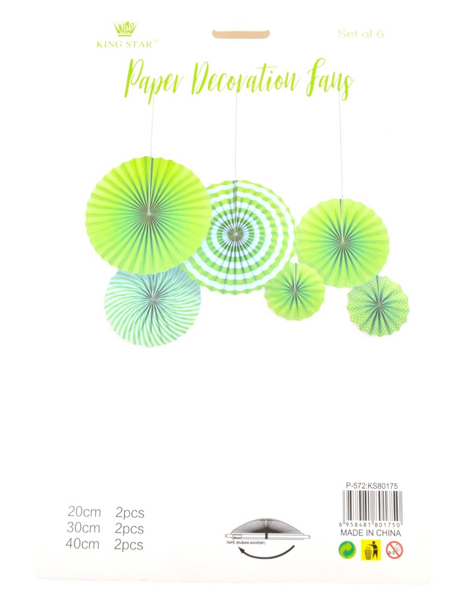 ornamente-din-hartie-rozeta-evantai-6set-verde