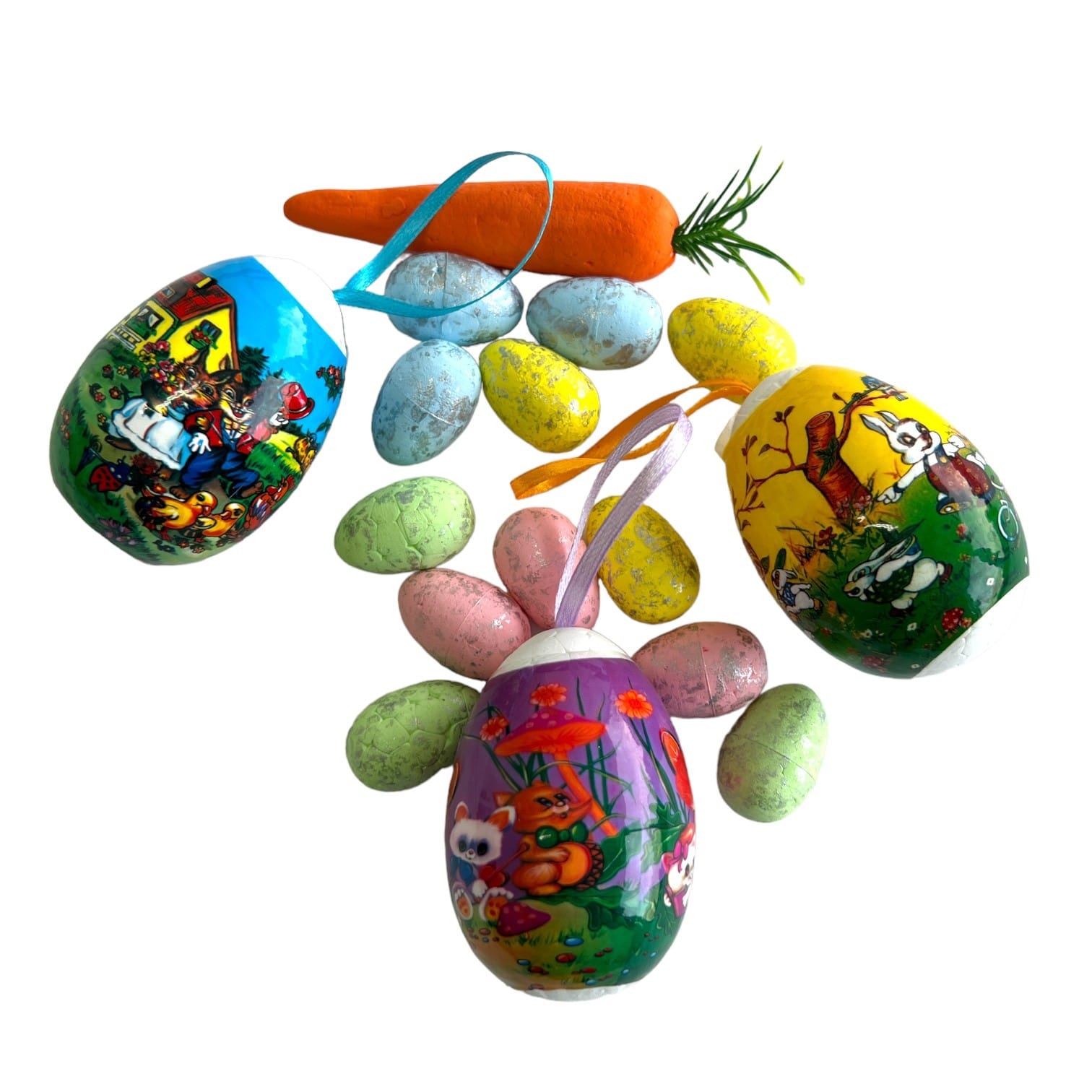 oua-colorate-mici-12set-2×3-cm-cu-3-oua-mari-pictate-si-un-morcov