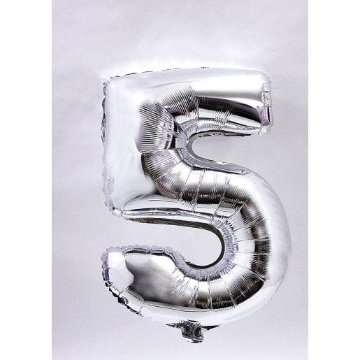 baloane-folie-cifre-argintii