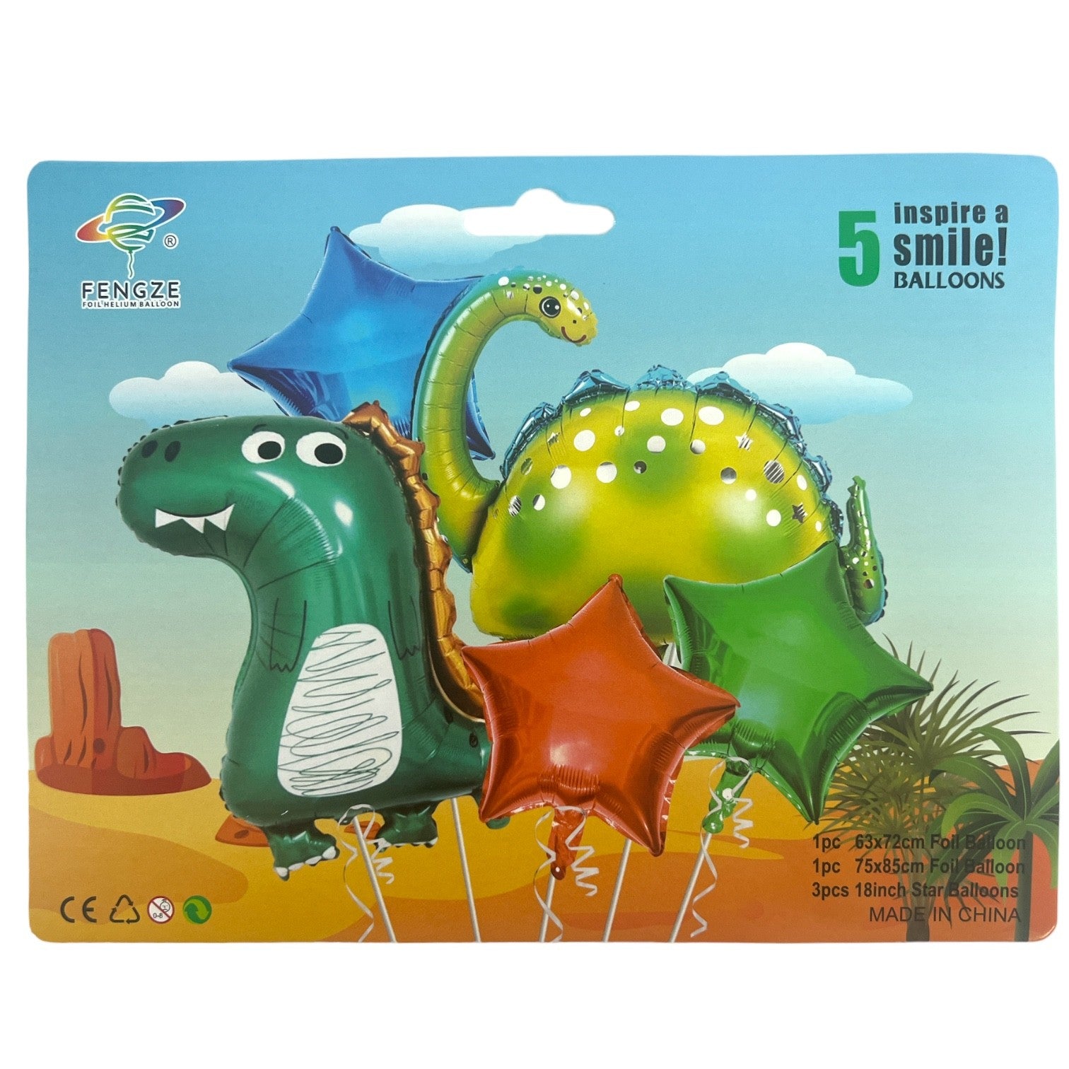 baloane-5set-cu-2-dinozauri