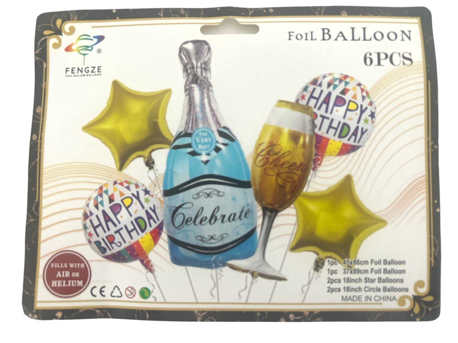 baloane-sticla-sampanie-blue-6set