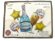 baloane-sticla-sampanie-blue-6set