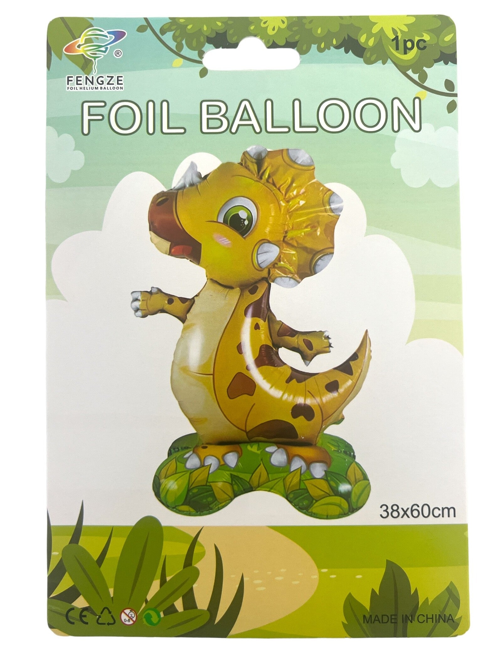 baloane-folie-dinozaur-galben