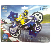 baloane-folie-5set-cu-motocicleta-albastra