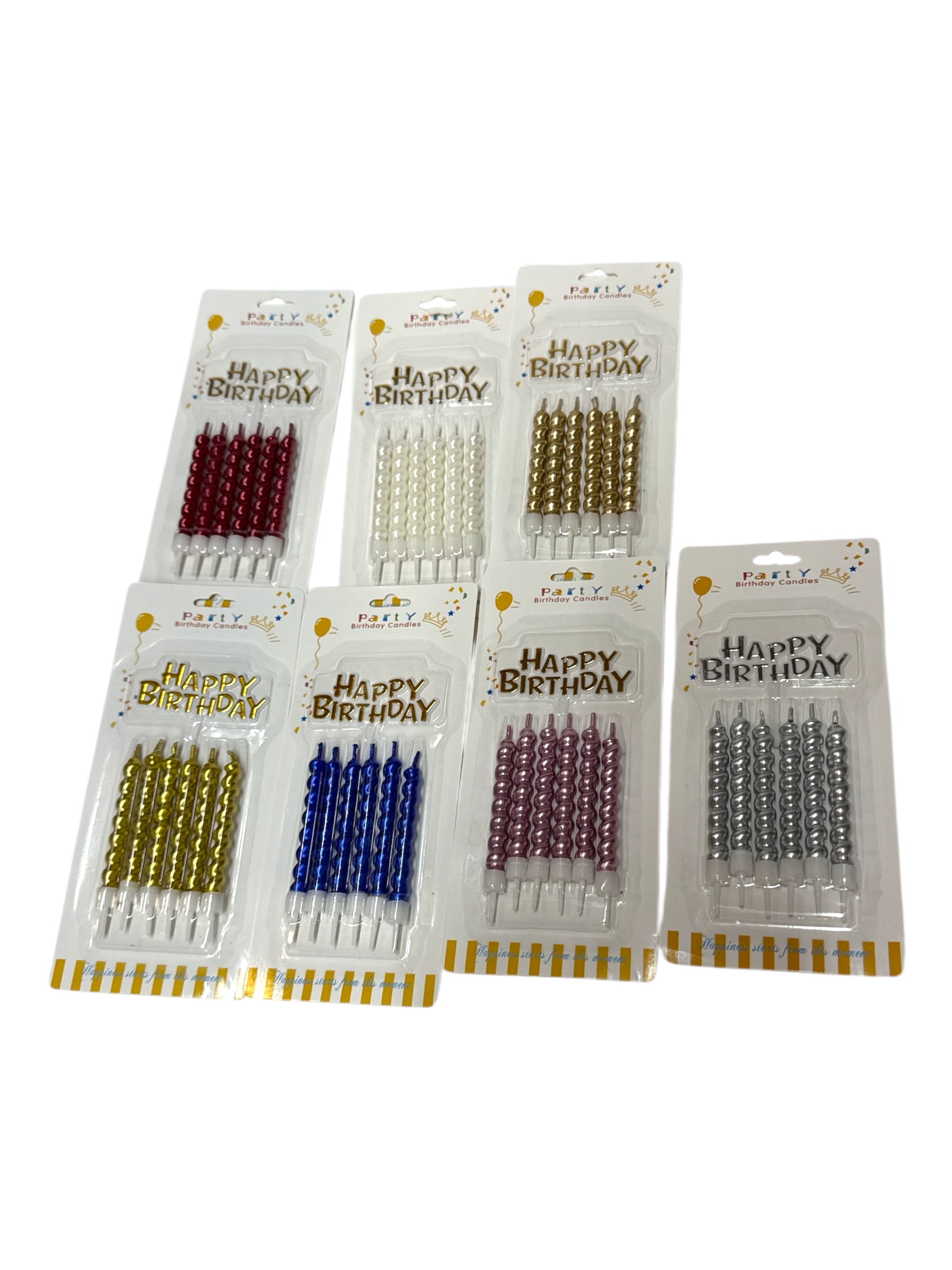 Lumanari Pentru Tort Spirala 6/Set