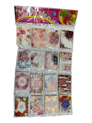 Minifelicitari Flori Cu Auriu 120/Set