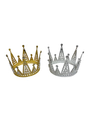Coronite Din Metal Cu Perle Albe