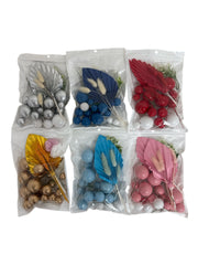 Toppere Decorative Bile Din Plastic Cu Sârmuliță Si Evantai Din Hârtie