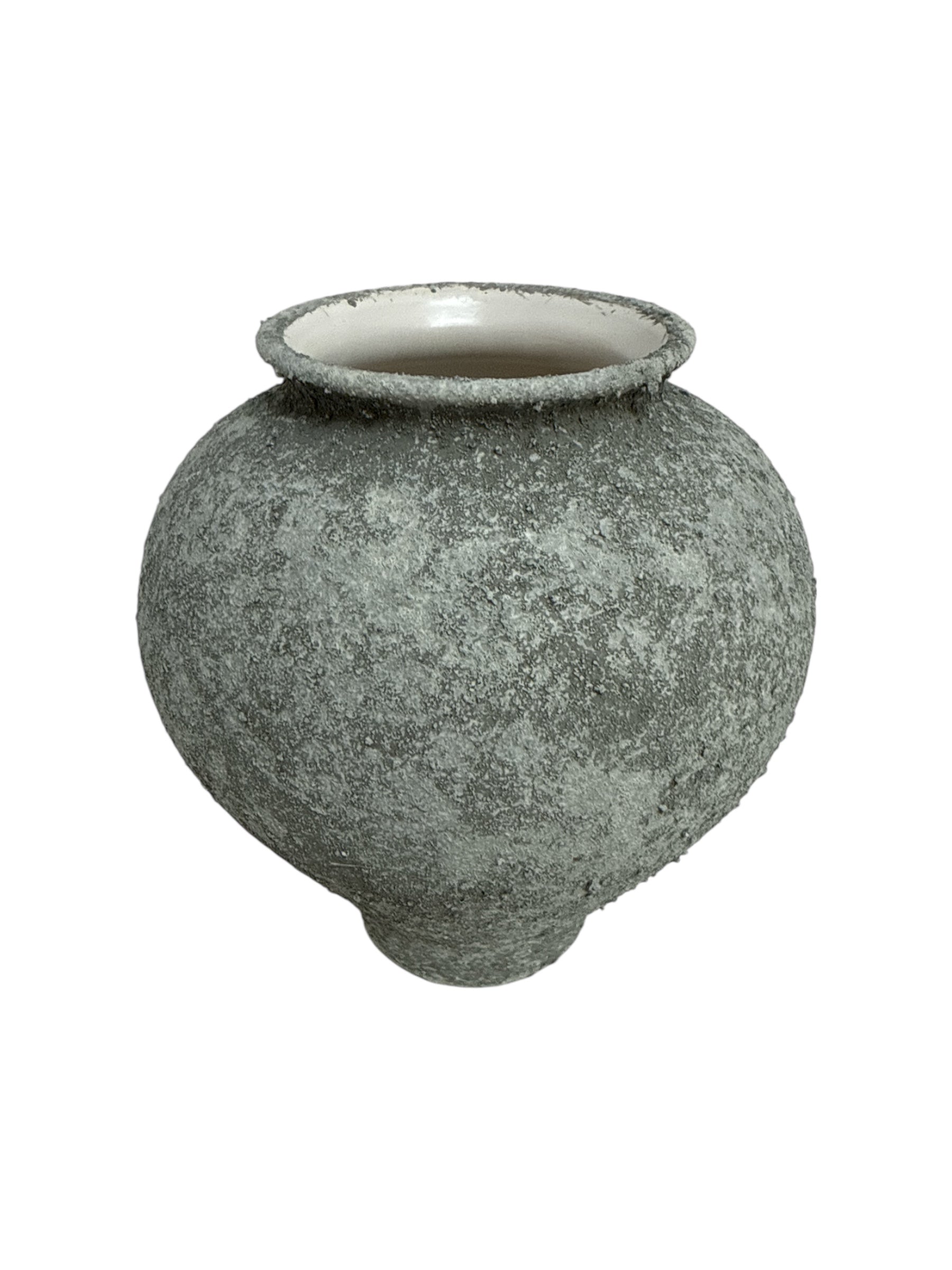 Vazǎ Din Ceramică Cu Formă Abstractă Si Finisaj Texturat