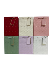 Pungi Pentru Cadou Cu Floricele Cu Mijlocul Punct Auriu 12/Set