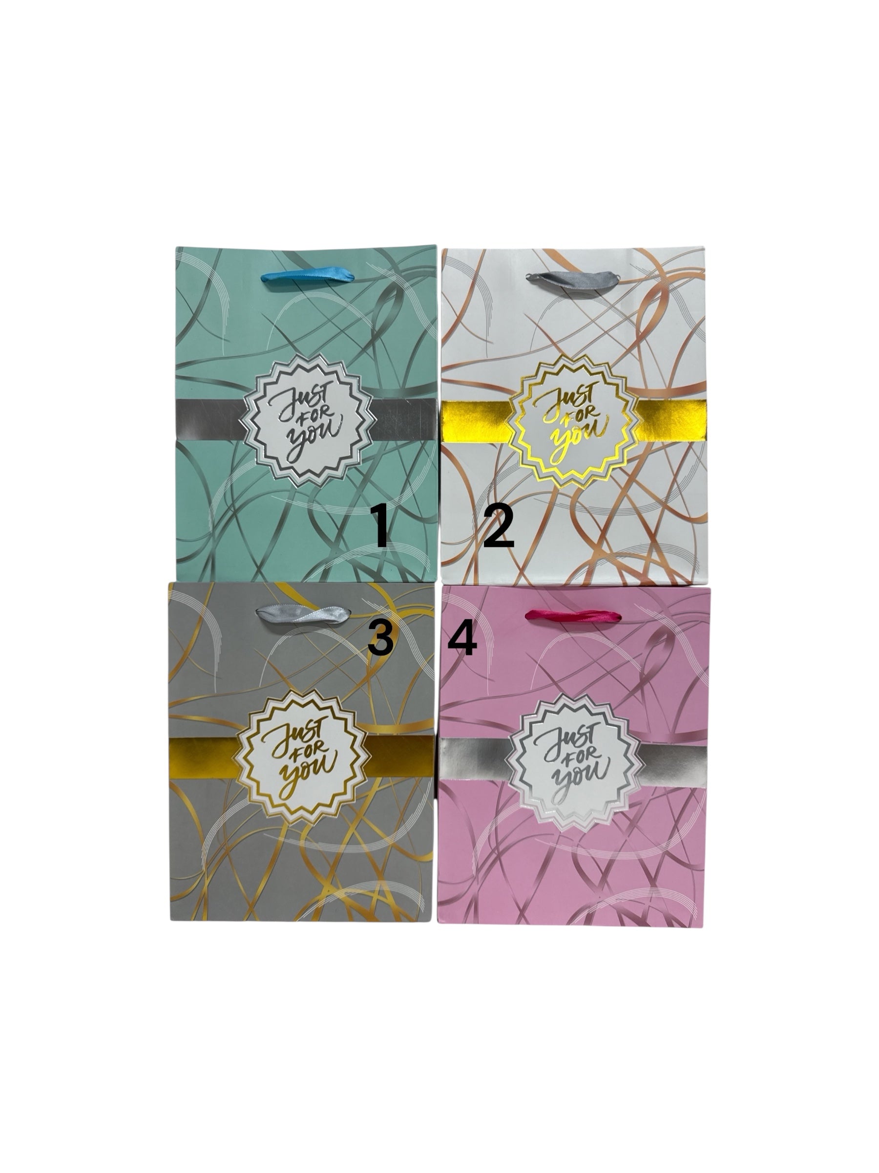 Pungi Pentru Cadou Cu Mesajul Just For You 12/Set