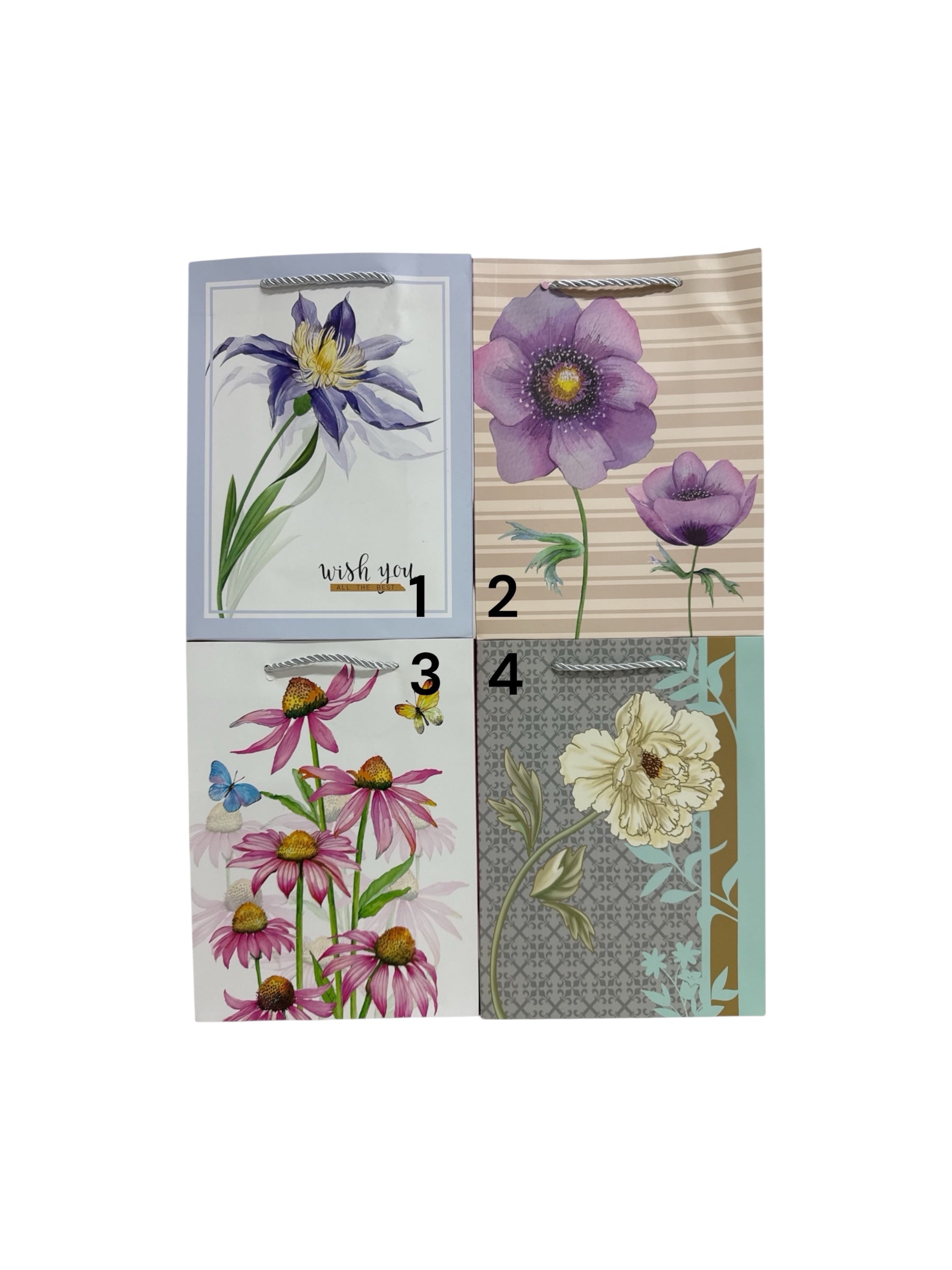 Pungi Pentru Cadou Cu Fire Flori 12/Set