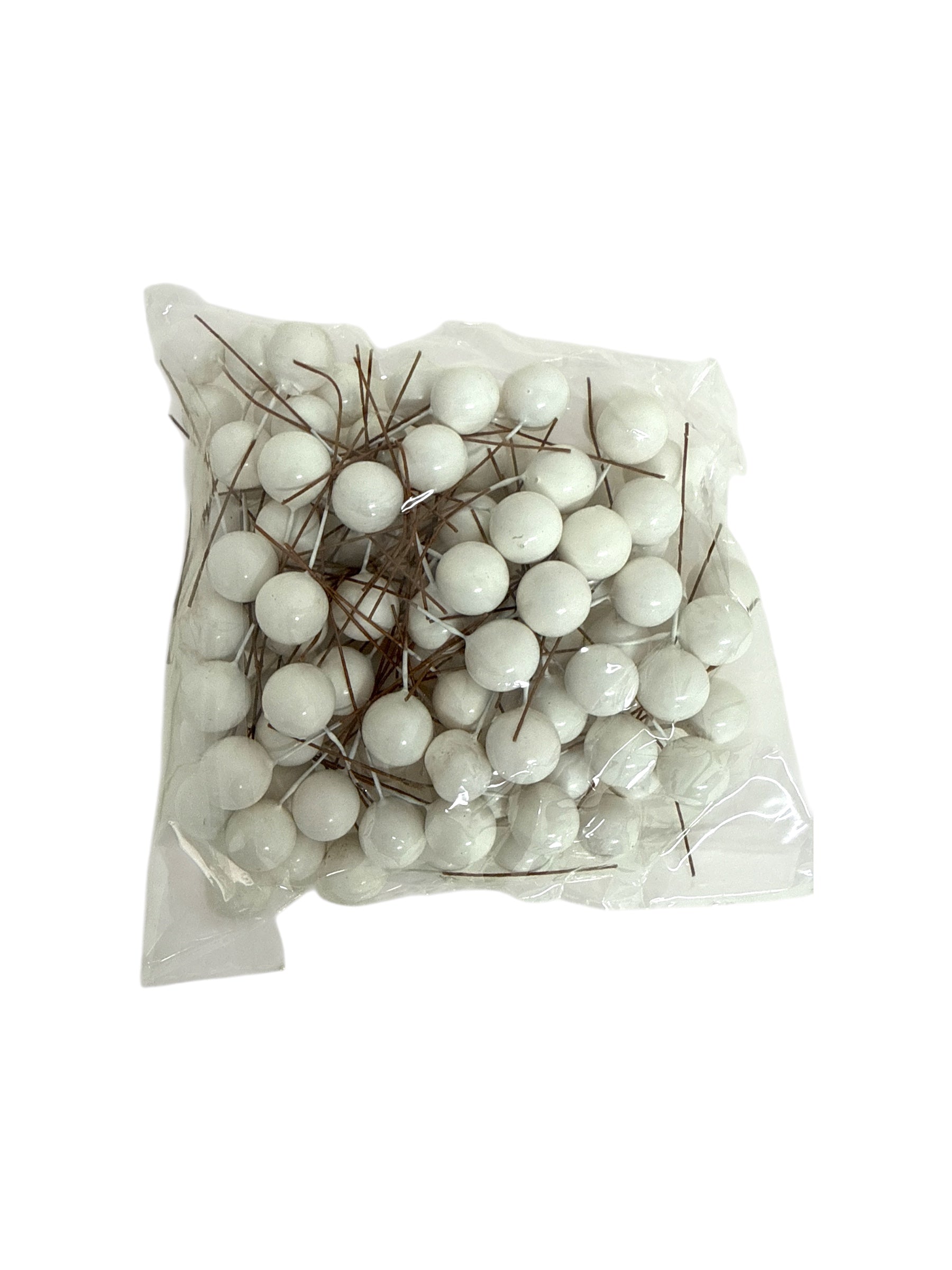 Ornament Plastic Bile Cu Sarmulita 100/Set/1.8 Cm