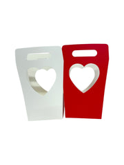 Cutii Din Carton Cu Fereastra Forma Inima 12/Set