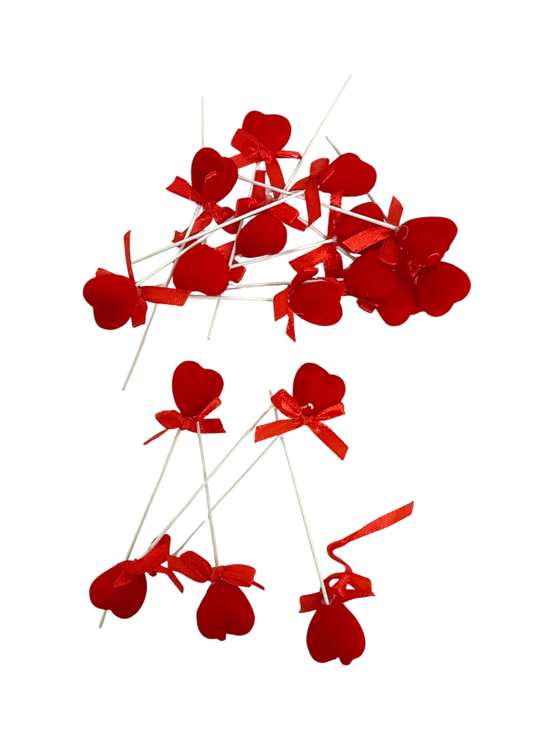 Inimi Imbracate In Catifea Pe Bat 50/Set