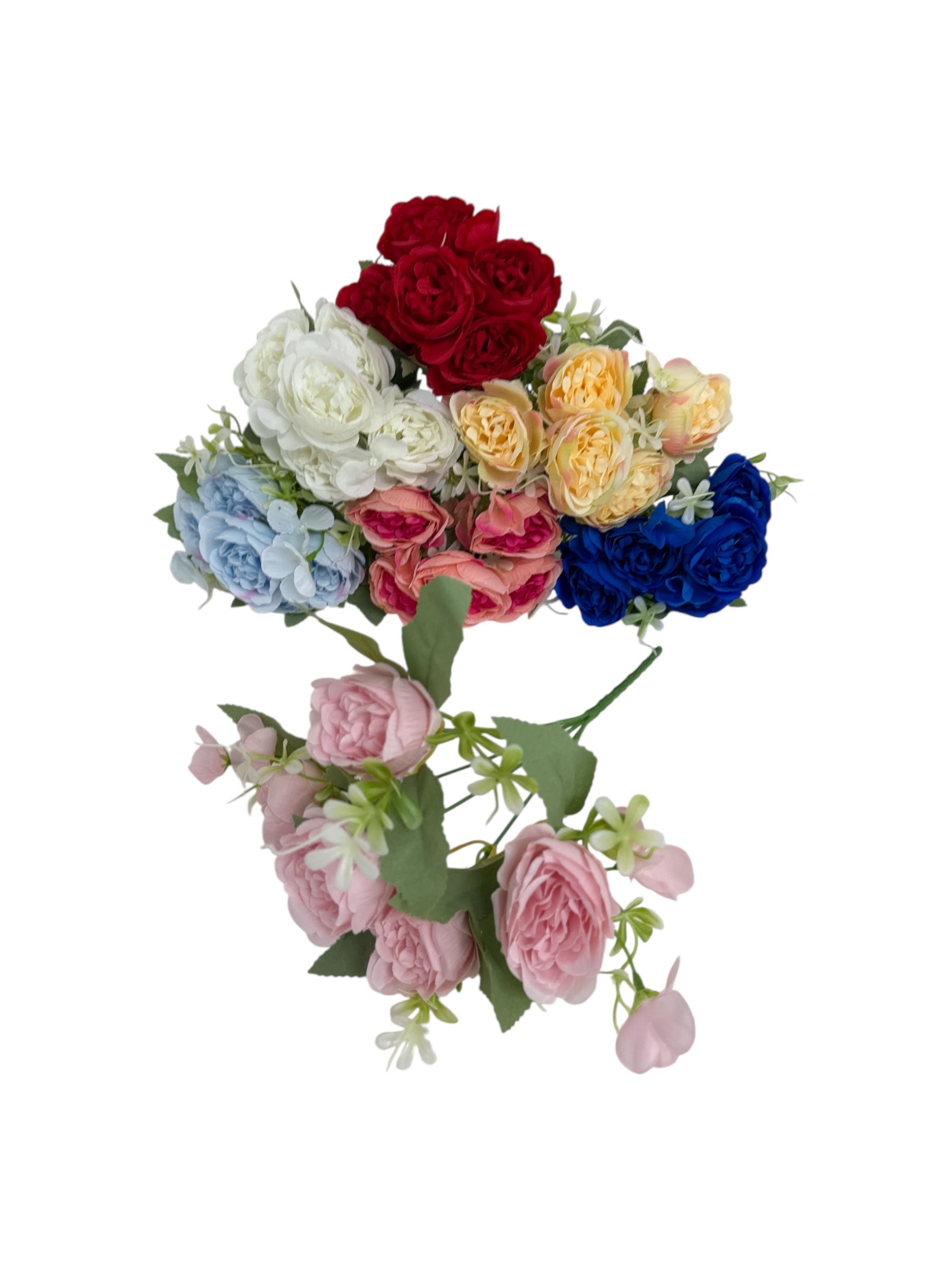 Flori Artificiale Buchet bujorei Cu Verdeata